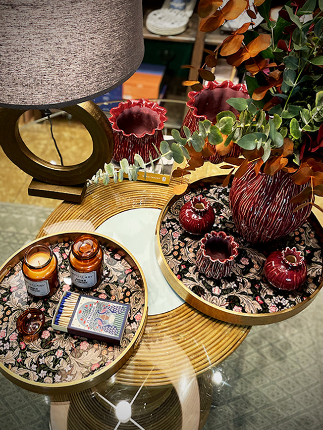 Bandeja Decorativa Grande 'Galateo' - Leaves - Ø39,5 cm