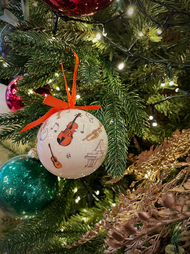 Bola Decorativa 'Instrumentos Musicales' en Caja de Regalo