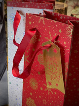 Bolsa de Regalo Para Botellas 'Stars' - 12x35 cm