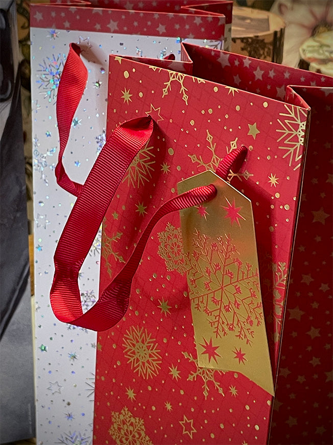 Bolsa de Regalo Para Botellas 'Stars' - 12x35 cm