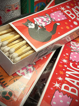 Caja de Cerillas Alargadas 'Cracker Cats' - 45 piezas