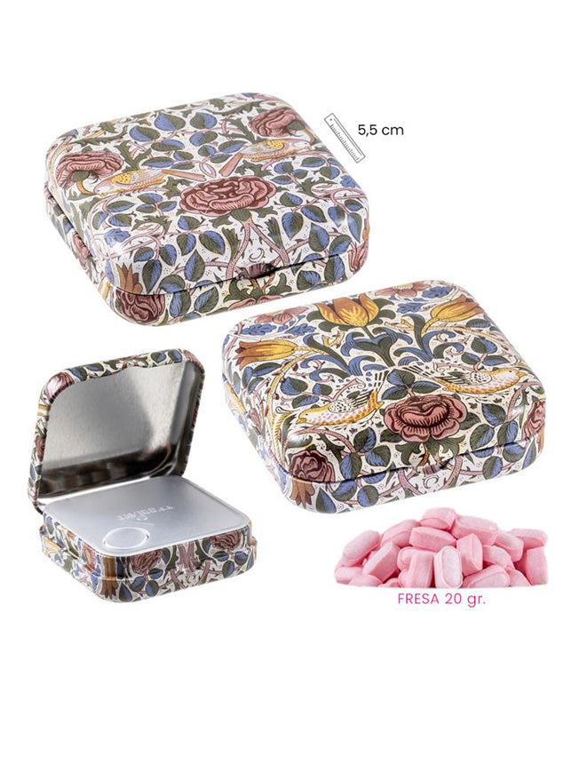 Cajita Pastillero 'Rose' con Mints - William Morris