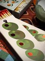 Caja de Cerillas Alargadas 'Olives' - 45 piezas