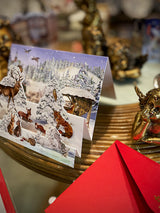 Tarjeta de Navidad y Adviento 'Paisajes de Invierno' - Bosque Nevado