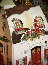 Decoración de Adviento 'Casa Navideña' - Rosada