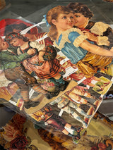 German Trading Card Sheet 'Tyrolean Children'