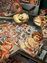 German Trading Card Sheet 'Collage of Angels'