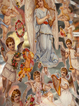 German Trading Card Sheet 'Collage of Angels'