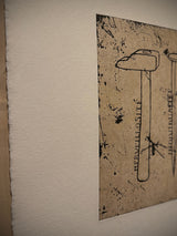 Grabado Con Papel Hecho a Mano 'S/T' - Jaume Plensa