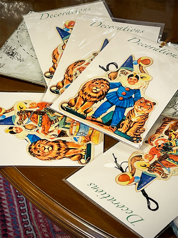 Set de 3 Etiquetas para Regalo y Decoraciones 'Circo Vintage'