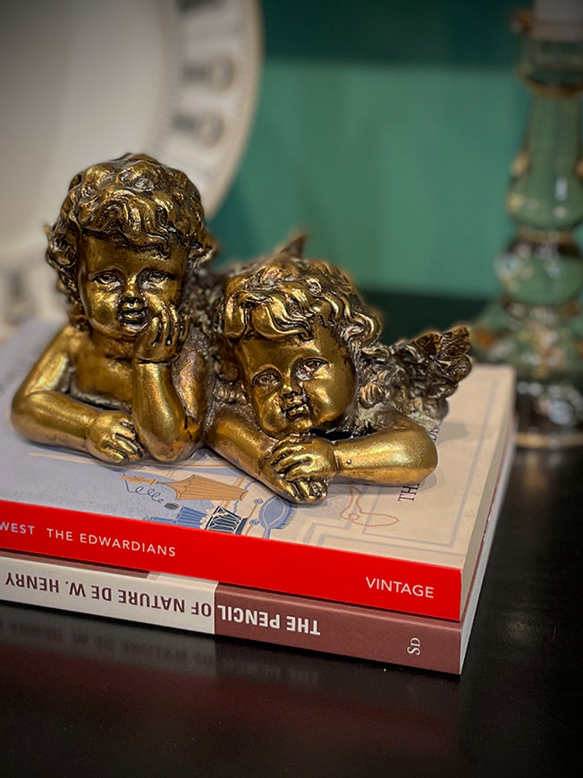 Figura Decorativa Pareja de Ángeles 'Cherubs'