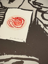 Original Etching 'Fenêtres - Jaune' - Pierre Alechinsky