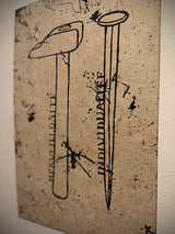 Grabado Con Papel Hecho a Mano 'S/T' - Jaume Plensa