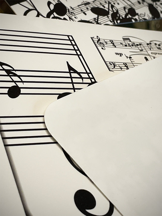 Individual Estampado 'Música' - 43,5x28 cm