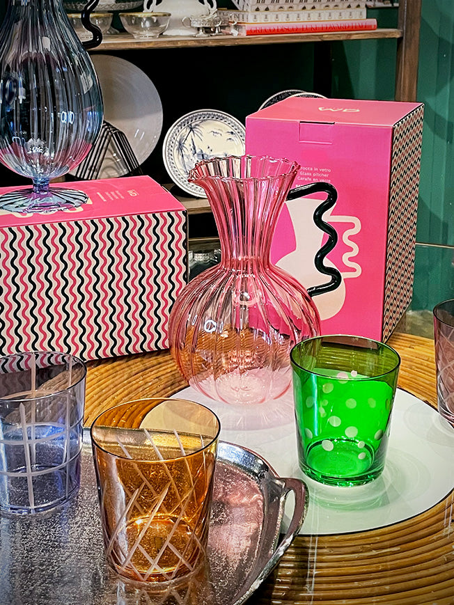 Jarra de Cristal Rosa 'Samarcanda' - 1,5 L