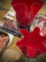 Jarrón de Cristal Rojo 'Tempo' - Grande