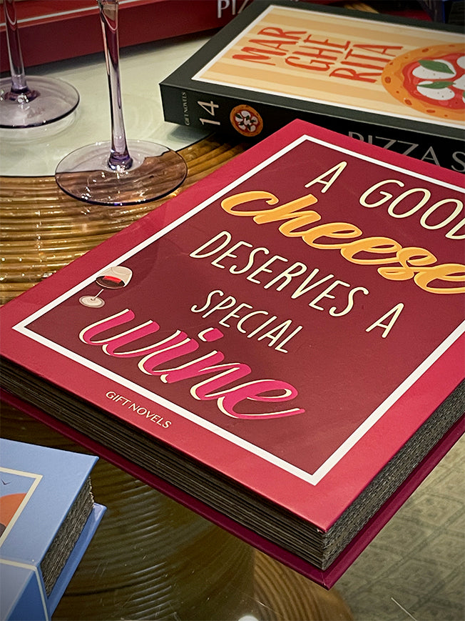 Gift Novels Cheese and Wine Utensil Set - A Good Cheese Deserves a Special Wine