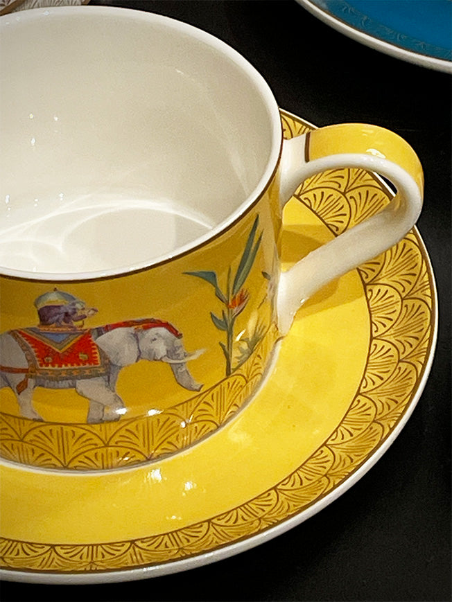 Set de 2 Tazas con Plato 'Marajah' - 240 ml