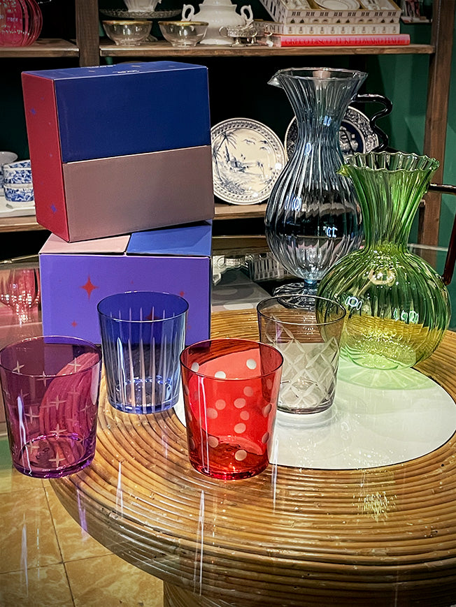 Juego de 4 Vasos de Colores 'Anversa II' - 300 ml