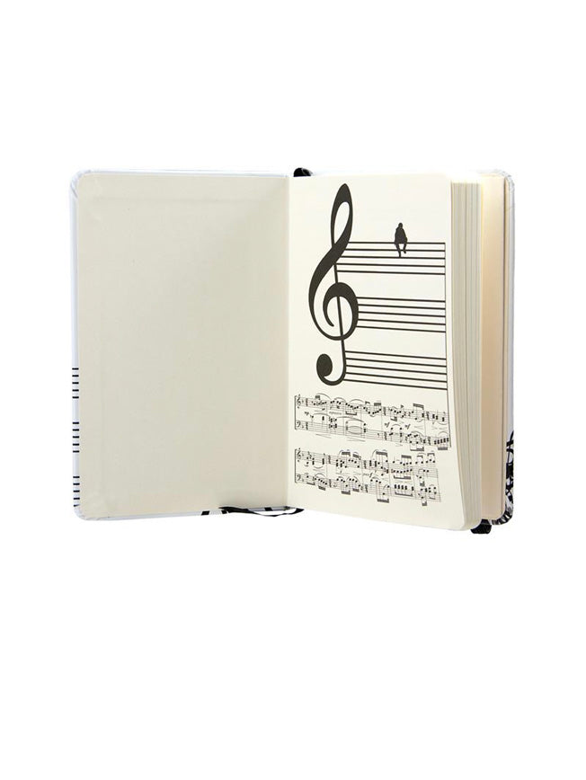 Libreta Pequeña Estampado 'Música'