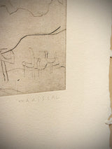 Engraving on Handmade Paper 'Untitled' - Marshal