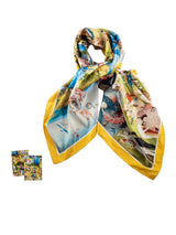 Pañuelo Estampado 'El Jardín de las Delicias' 90x90 cm - El Bosco