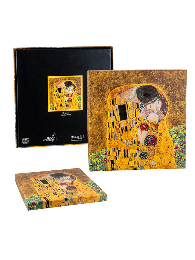 Pañuelo Estampado 'El Beso' 90x90 cm - Gustave Klimt