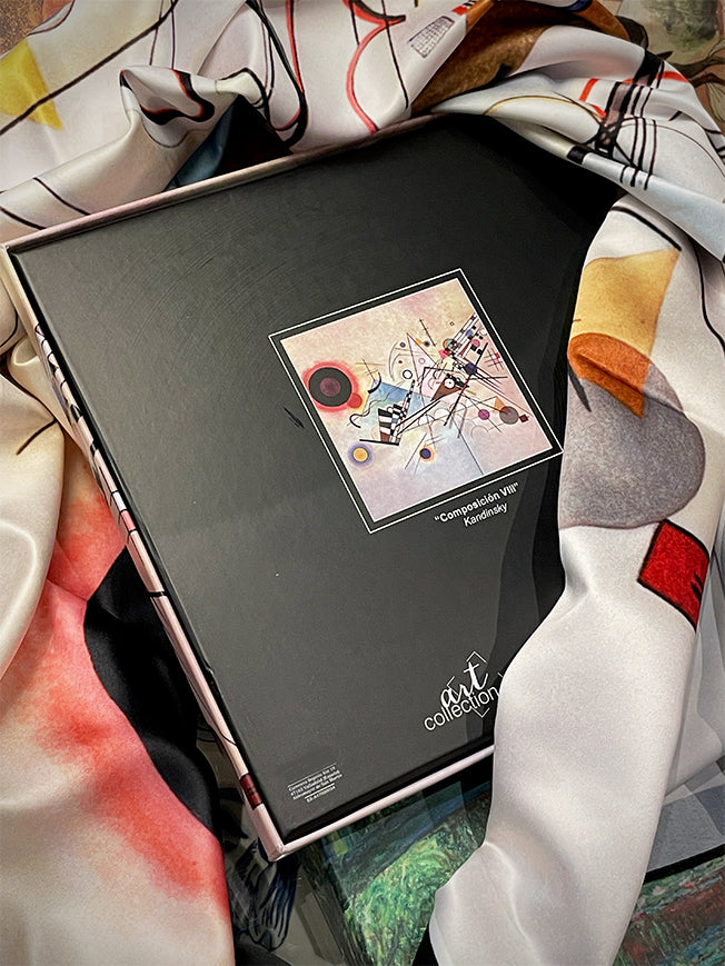 Pañuelo Estampado 'Composición VIII' 90x90 cm - Kandinsky