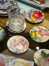 Set de 6 Posavasos 'Flowers in a Glass Vase with A Butterfly' - Henstenburgh