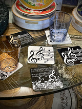 Juego de 6 Posavasos 'Música'