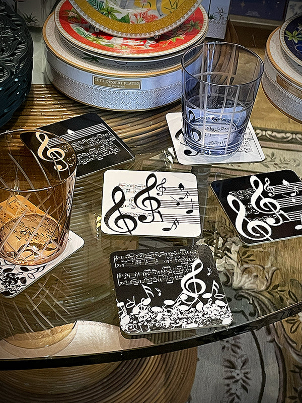 Juego de 6 Posavasos 'Música'