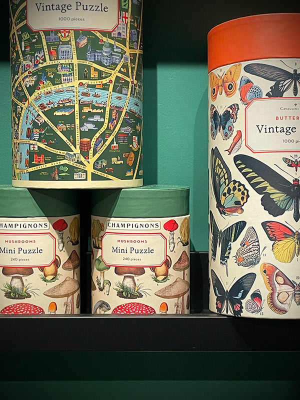 Mini Puzle 240 piezas 'Mushrooms' - 35x27 cm - Cavallini & Co