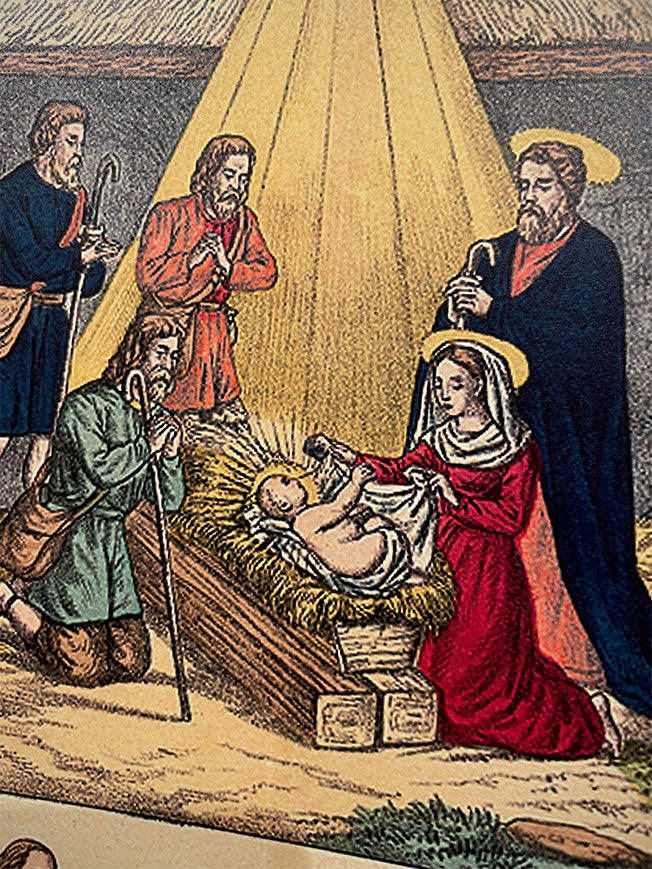 Lámina Decorativa Recortable Alemán 'Belén Tradicional'