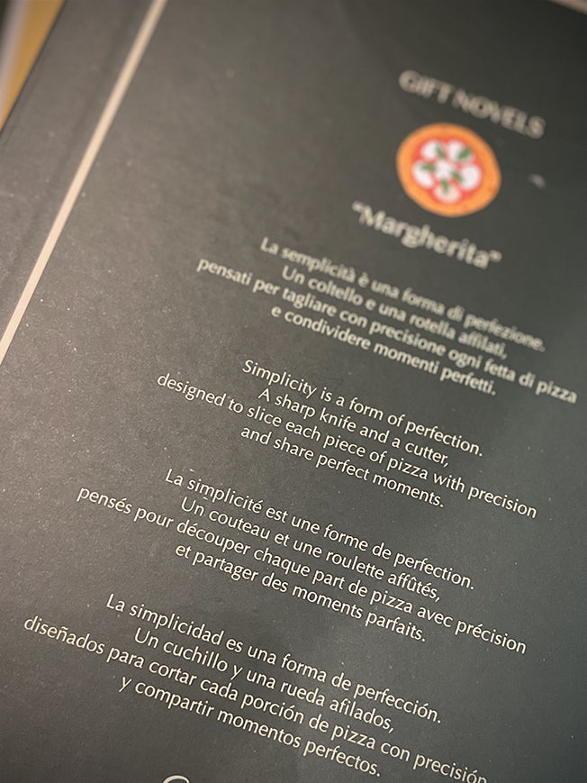 Set de Cortadores para Pizza 'Gift Novels' - Margherita