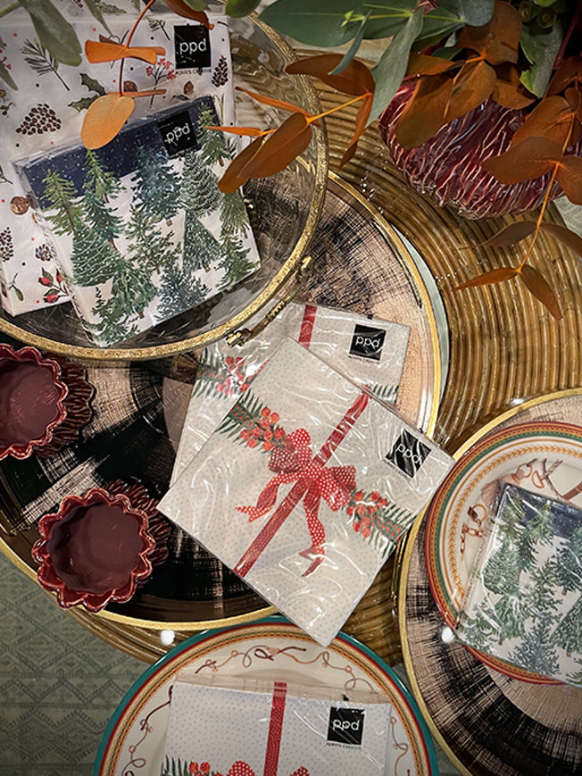 Pack de 20 Servilletas de Papel 'All Wrapped Up' - 33x33 cm