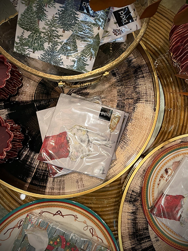 Pack de 20 Servilletas de Papel 'Cheers to Santa' - 25x25 cm