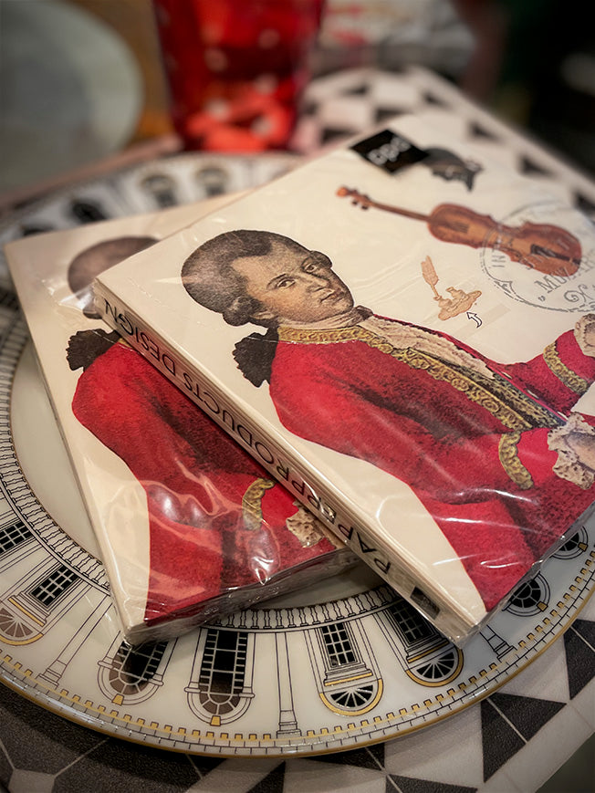 Pack de 20 Servilletas de Papel 'Mozarteum' - 33x33 cm