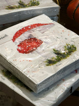 Pack de 20 Servilletas de Papel 'Mushrooms' - 33x33 cm