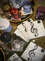 Pack de 20 Servilletas de Papel 'I Love Music' - 33x33 cm