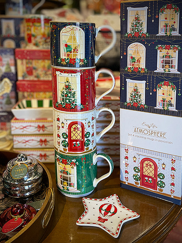 Juego de 4 Tazas 'Festive Avenue' - 275 ml