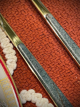 Juego de Cubertería 'Asia Pietra Verde Oro' - 24 Piezas