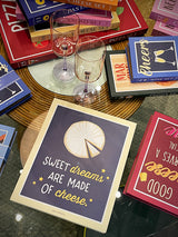 Gift Novels Cheese Board and Knife Set - Sweet Dreams Are Made of Cheese