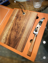 Set de Tabla y Cuchillo para Quesos 'Gift Novels' - Cheese Makes Everything Better