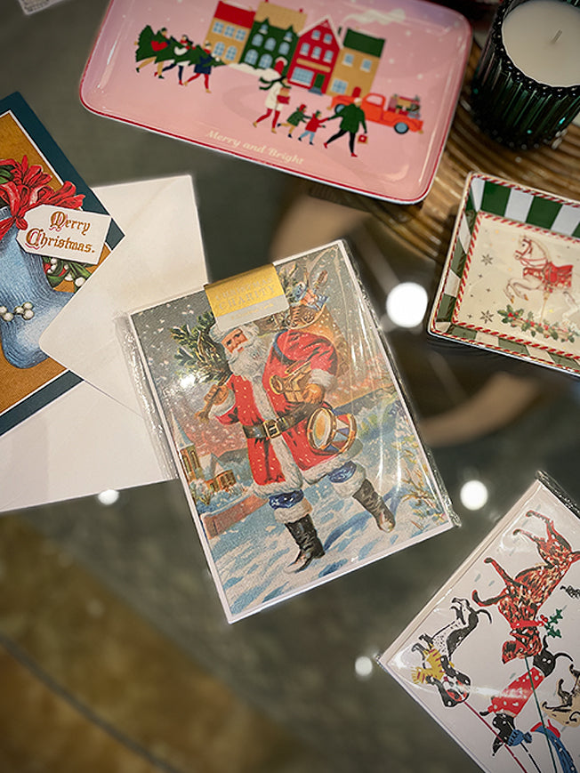 Pack 8 Tarjetas de Navidad 'Delivering Presents'