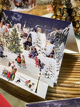 Tarjeta de Navidad y Adviento 'Paisajes de Invierno' - Pueblo Nevado