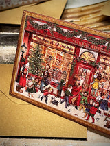 Mini Tarjeta de Adviento 'Escenas de Navidad' - Chocolatería