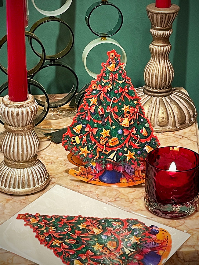 Tarjeta de Navidad 'Rocker Christmas Tree’