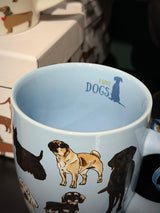 Taza de Porcelana ‘I Love Cats & Dogs' - Perros