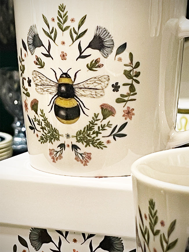 comprar-tazas-de-porcelana-con-abejas-y-flores