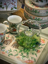 Green 'Monterey' Glass Teapot - 660 ml